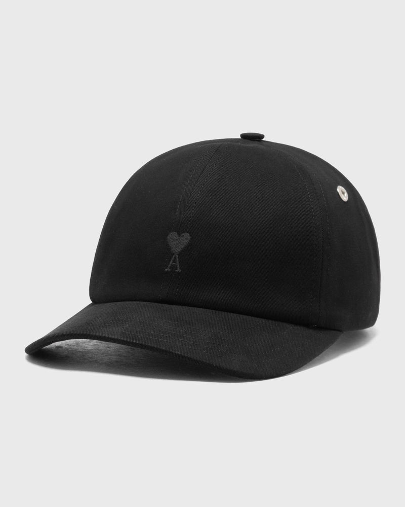AMI Paris Broderie AMI de Coeur Noir Cap Black