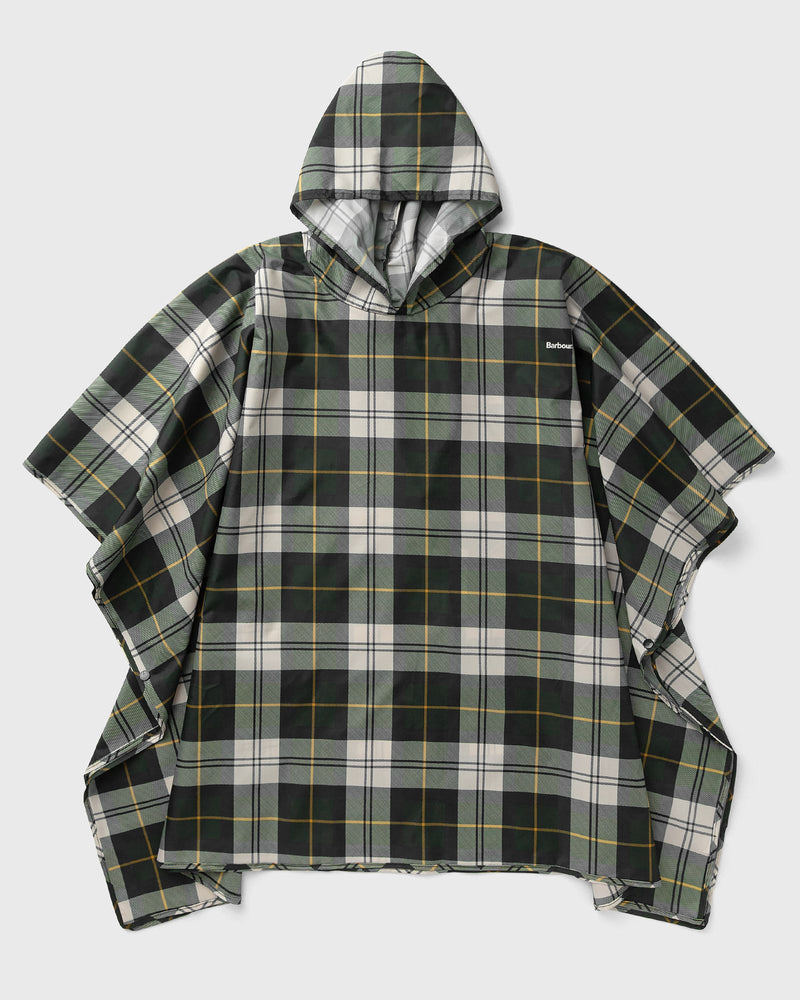 Barbour Tartan Poncho Green