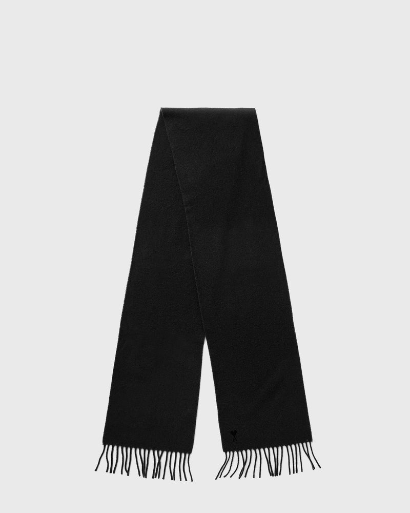 AMI Paris AMI de Coeur Noir Scarf Black