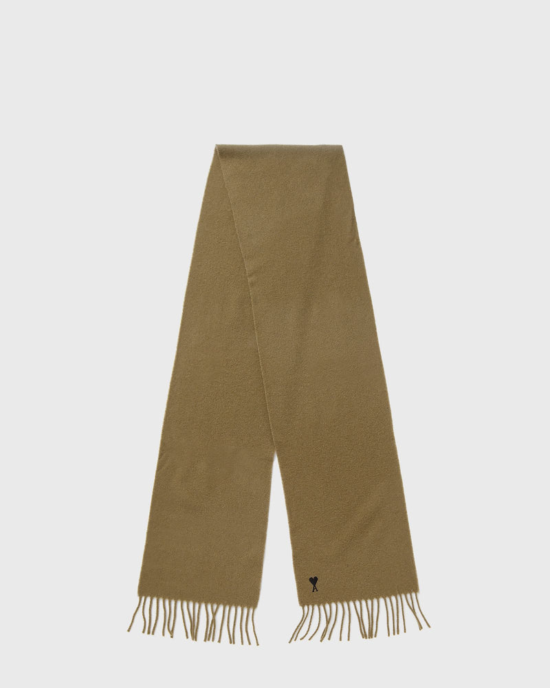 AMI Paris AMI de Coeur Noir Scarf Brown