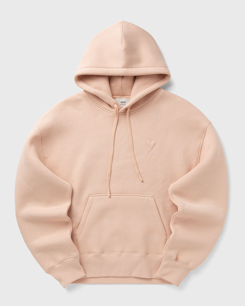 AMI Paris Big AMI de Coeur Embossed Hoodie Pink