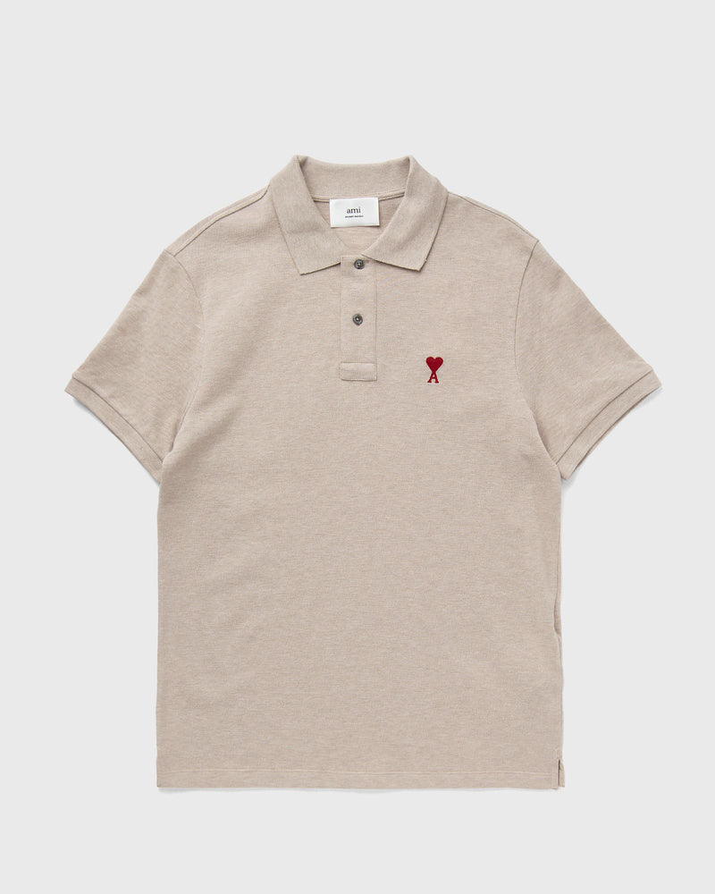 AMI Paris AMI de Coeur Polo Shirt Beige
