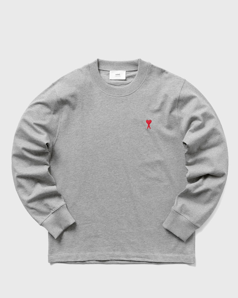 AMI Paris AMI de Coeur Longsleeve T-Shirt Grey