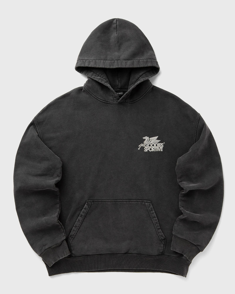 Goodies Sportive Vintage Black Pegasus Hoodie Grey