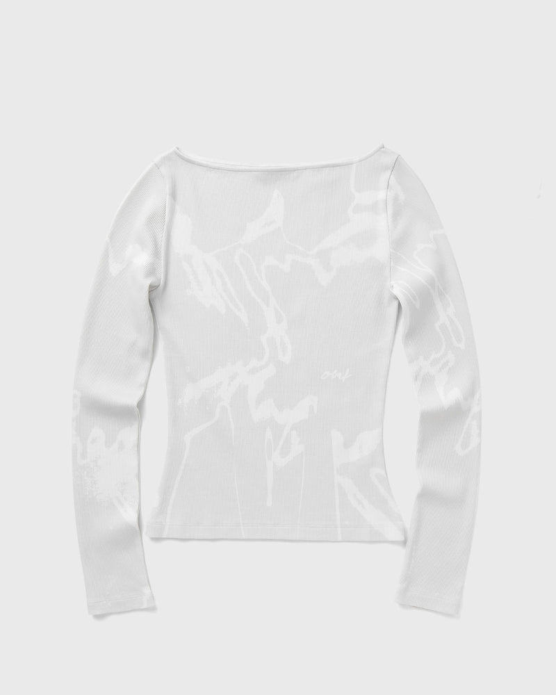 Olaf Aop Boat Neck Top Beige