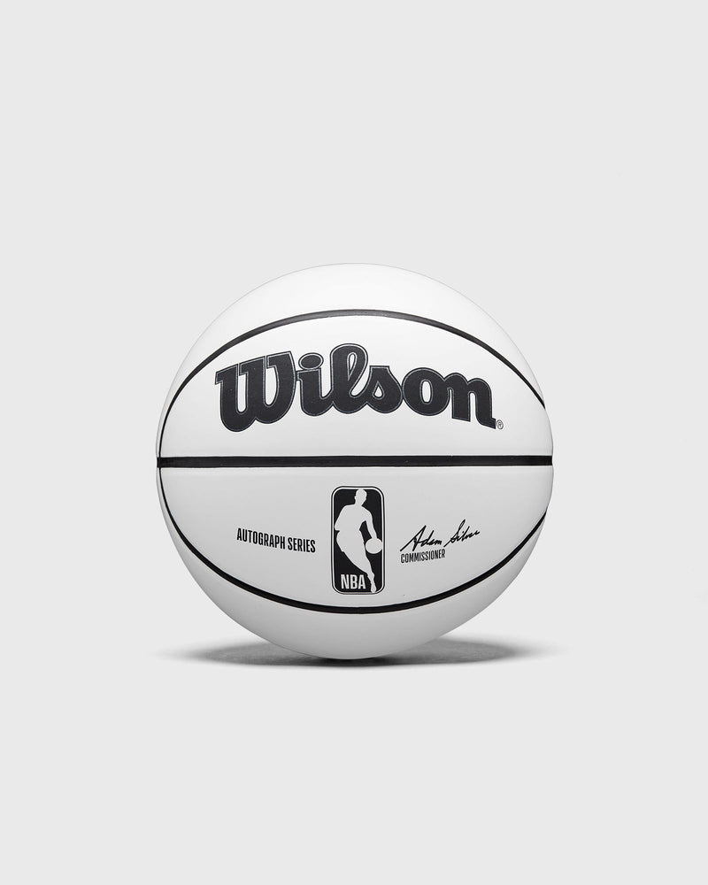 Wilson NBA Autograph Basketball Adam Silver Size 3 White