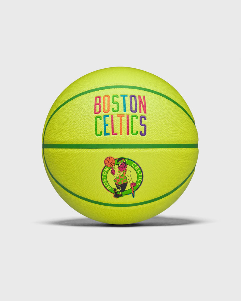 Wilson NBA Team Neon Basketball Boston Celtics Size 7 Yellow