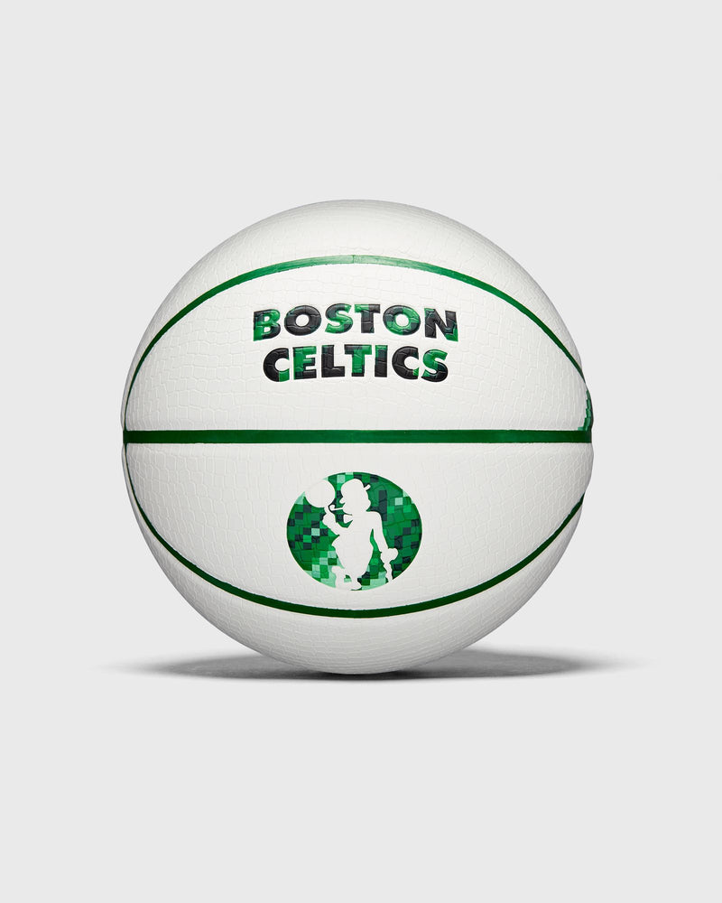 Wilson NBA Team Pixel Basketball Boston Celtics Size 7 White