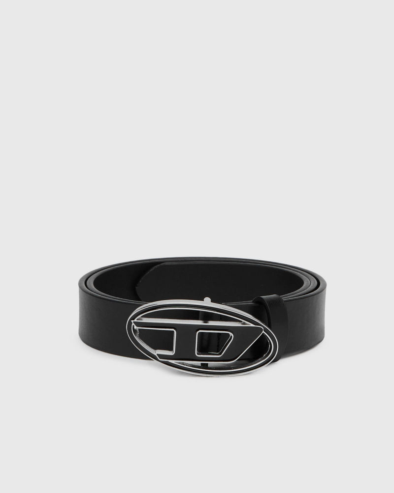 Diesel Oval D Logo B-1DR 25 Belt Black