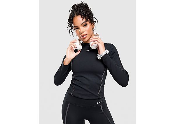 Nike Training One Velvet Binding Long Sleeve Top black