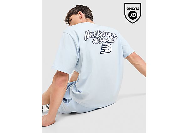 New Balance Script Back Graphic T-Shirt blue