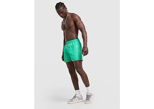EA7 Emporio Armani Side Logo Swim Shorts green