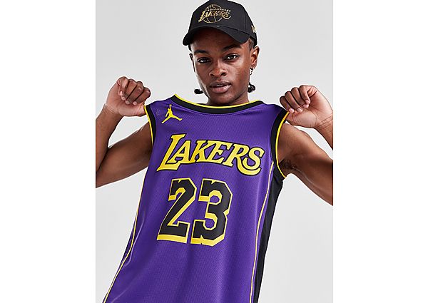 Jordan NBA LA Lakers James #23 Swingman Jersey purple