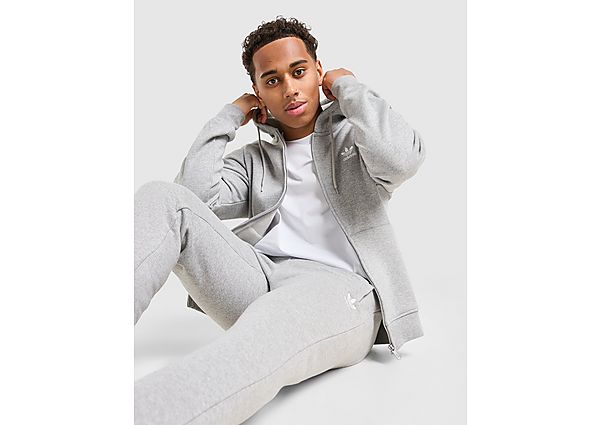 adidas Trefoil Essentials Full Zip Hoodie grey