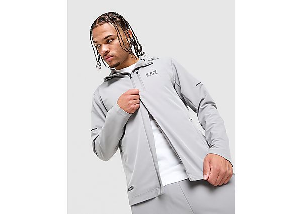 EA7 Emporio Armani Il Ventus Full Zip Hoodie grey