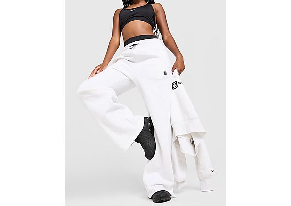 Nike Phoenix Shox Wide Leg Joggers white