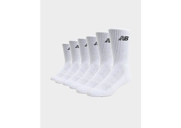 New Balance 6-Pack Everyday Crew Socks white