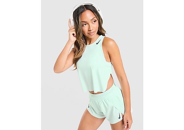 Nike Running AeroSwift Cropped Tank Top green