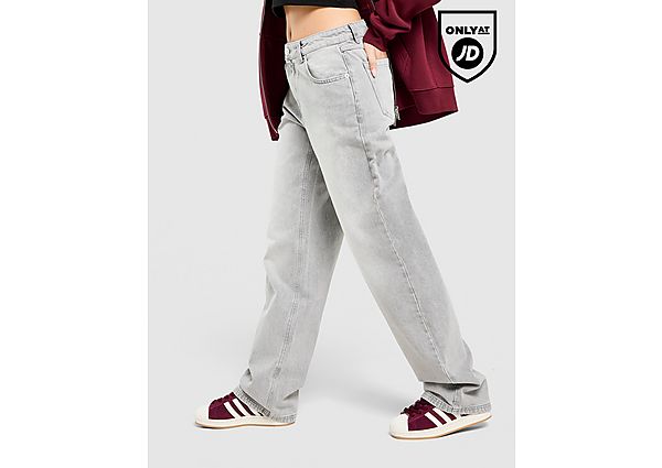 Unlike Humans Mid-Rise Loose Jeans grey
