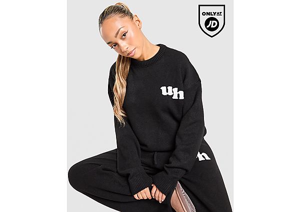 Unlike Humans Knit Crew Sweatshirt black
