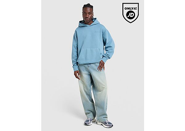 Unlike Humans Pigment Hoodie blue