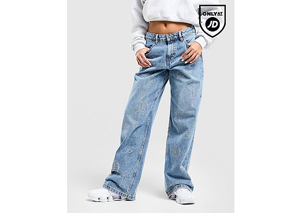 Hoodrich Crystal Diamante Jeans pink