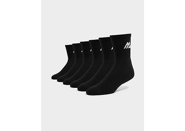 MONTIREX 6-Pack Crew Socks black