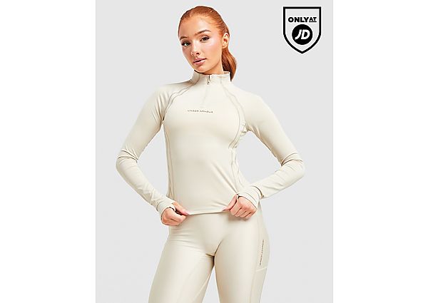Under Armour Luxe 1/4 Zip Top brown