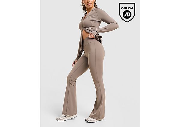 DAILYSZN Sculpt Flare Leggings brown