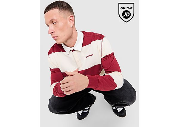 Unlike Humans Jewel Rugby Shirt red