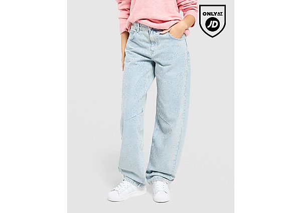 Unlike Humans Diamante Jeans blue