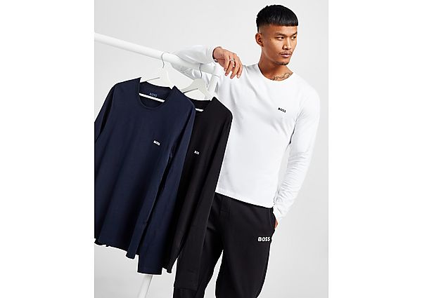 BOSS 3-Pack Long Sleeve T-Shirts white