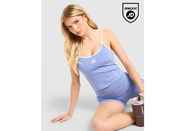 New Balance Pipe Strappy Tank Top blue