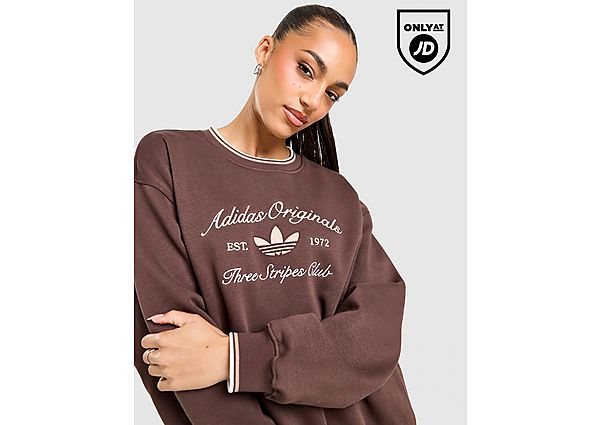 adidas Originals Leisure Club Crew Sweatshirt brown