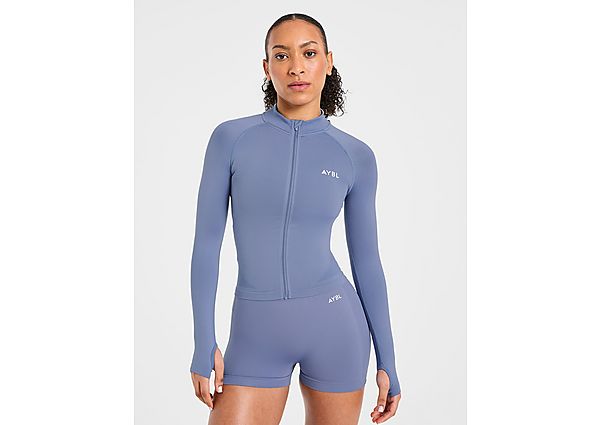 AYBL Empower Seamless Full Zip Top blue