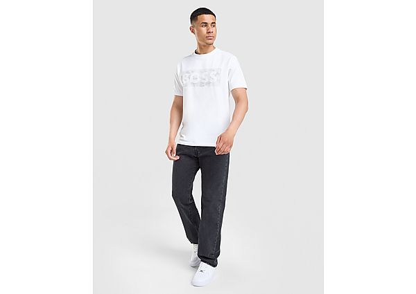 BOSS Front Print T-Shirt white