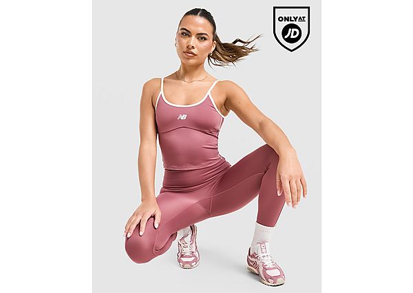 New Balance Pipe Strappy Tank Top red