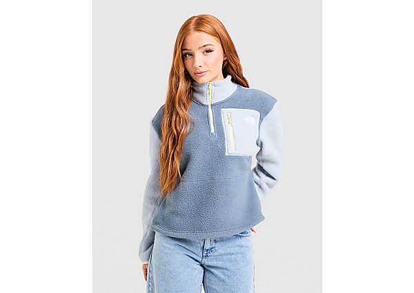The North Face Yumori 1/4 Zip Fleece Top blue