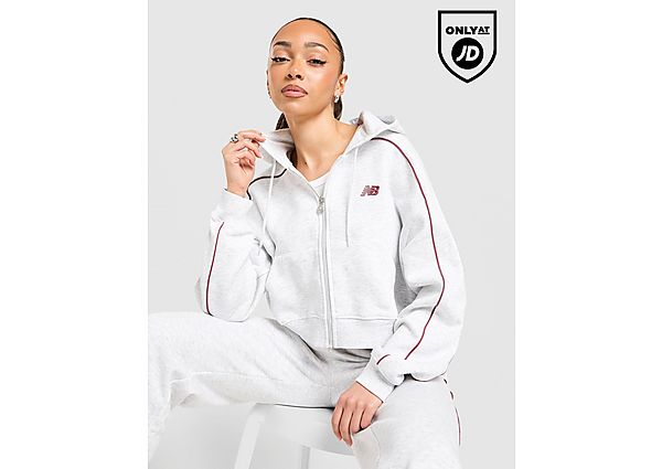 New Balance Pipe Full Zip Hoodie grey