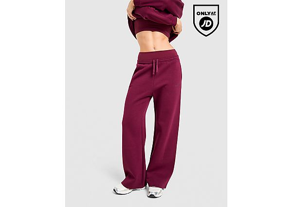 DAILYSZN Everyday Wide Leg Joggers Burgundy