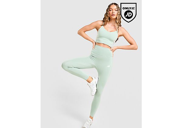 New Balance Logo Leggings green