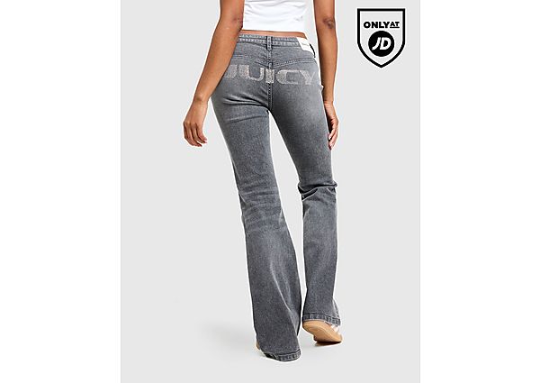JUICY COUTURE Y2K Denim Flared Jeans grey
