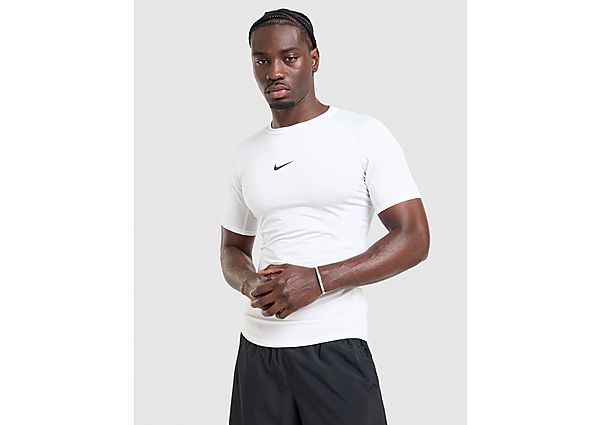 Nike Dri-FIT Tight Short-Sleeve Fitness Top Pro white