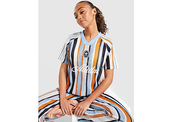 adidas Originals Crochet Football Top blue
