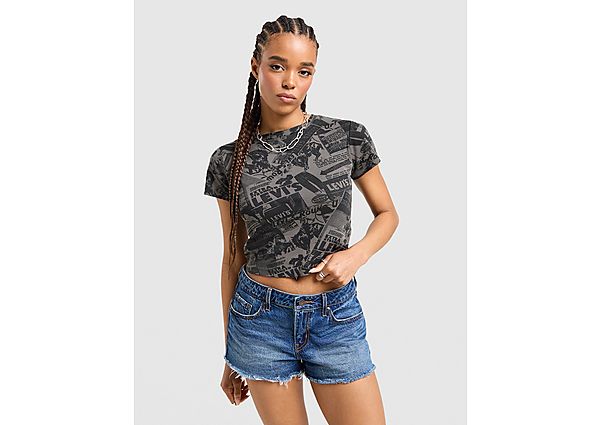 LEVI\'S Cowboy All Over Print T-Shirt black