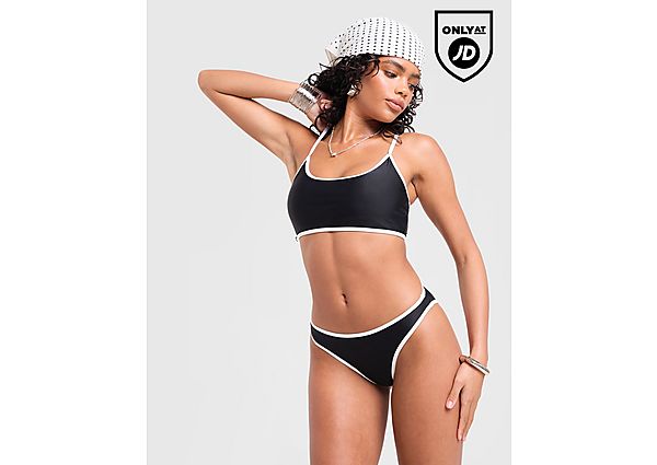 Unlike Humans Scoop Bikini Top black