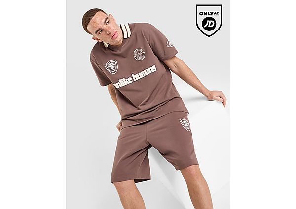Unlike Humans Goal Polo Shirt brown