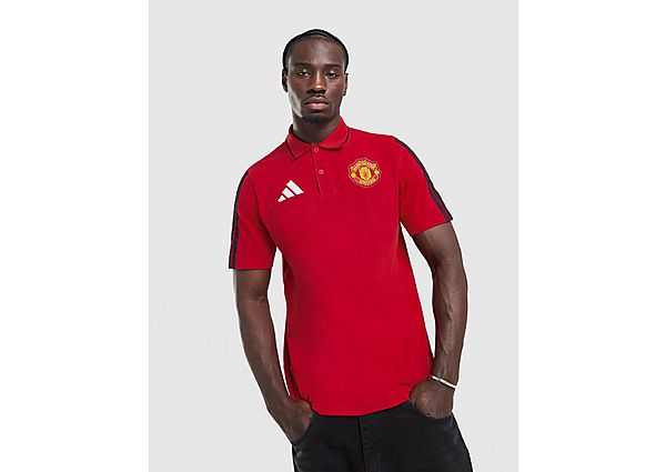 adidas Manchester United FC DNA Polo Shirt red