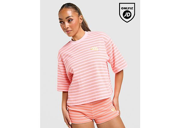Unlike Humans Mara Stripe T-Shirt pink