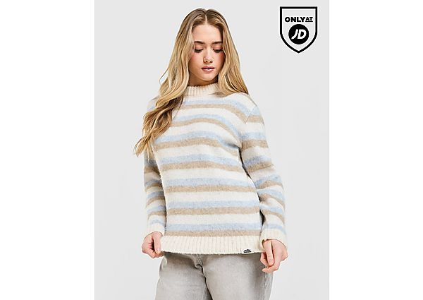 Unlike Humans Stripe Knit Sweatshirt blue